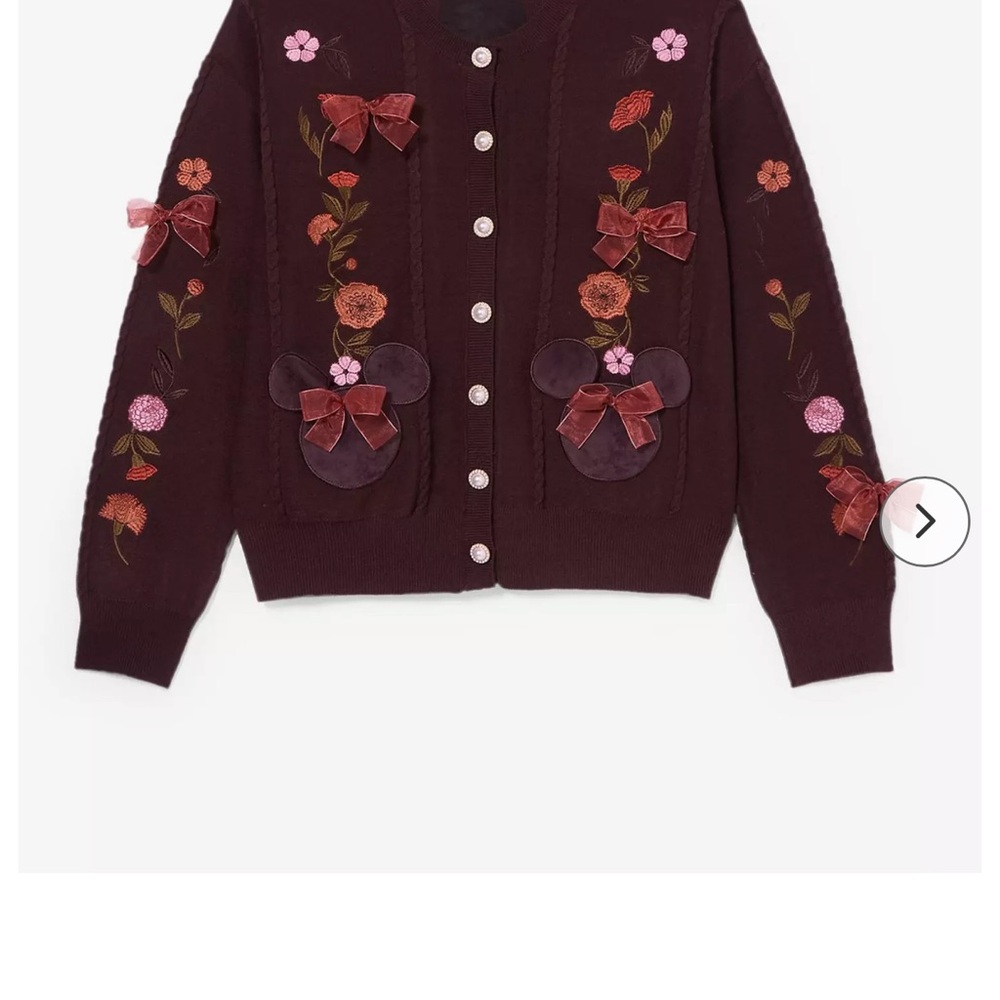 Disney box lunch cardigan size L